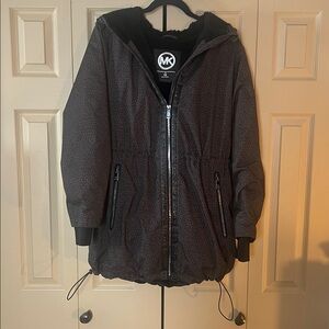 Michael Kors Women's Winter Leopard Print Jacket